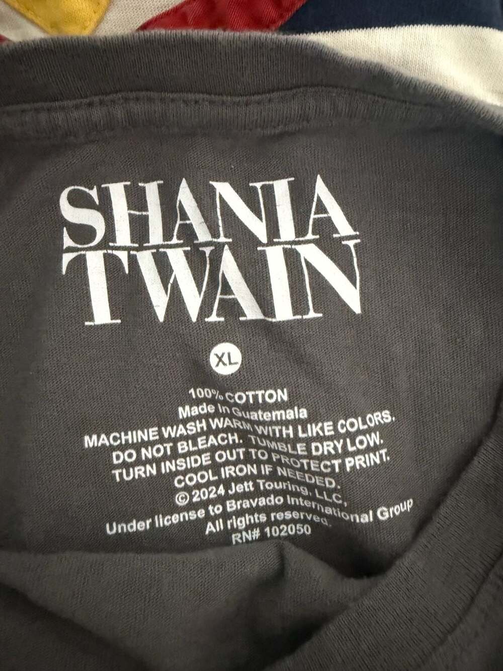Shania Twain Any Man of Mine Graphic T-Shirt Charcoal Gray